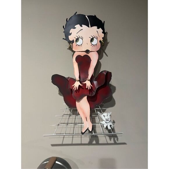 Rare Curtis Jere Betty Boop Cartoon 30" Metal Sculpture Signed - Picture 1 of 11